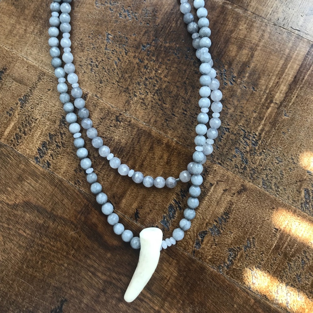 Necklace with stone